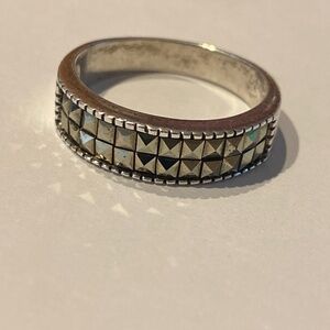 925 Sterling Silver Marcasite Ring